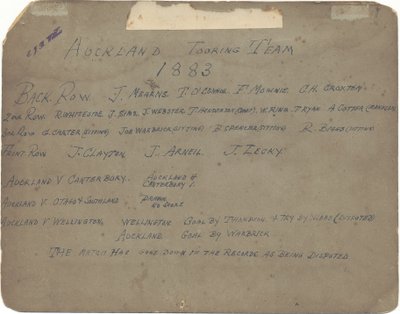 فريق أوكلاند السياحي ، 1883 (طباعة الجيلاتين الفضية) بواسطة ريجليسورث و بينز